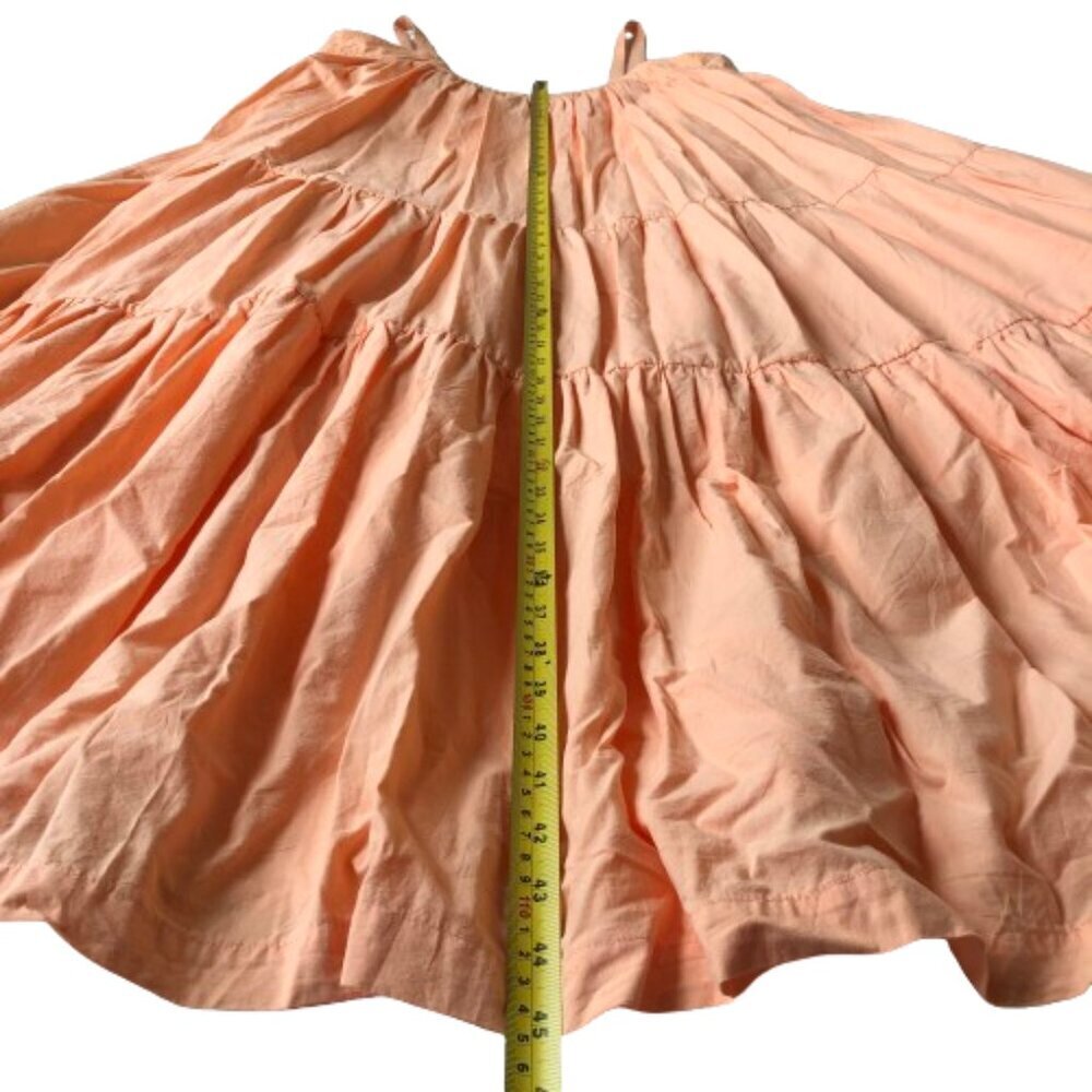 !!! host pick ARAMINTA JAMES Sunset Tiered cotton Dress in Peach L - Picture 11 of 13